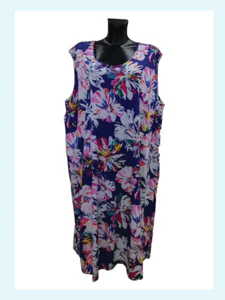 Abito leggero Donna Smanicato art. Mosca, A&G Made in Italy taglia forte
