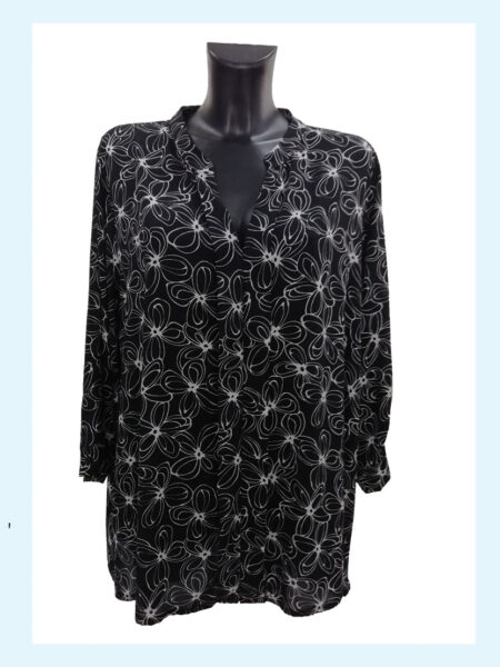 Casacca donna  scollo a V Art. A20166 , A&G Love Curves  Taglie Calibrata Novità Inverno 2020