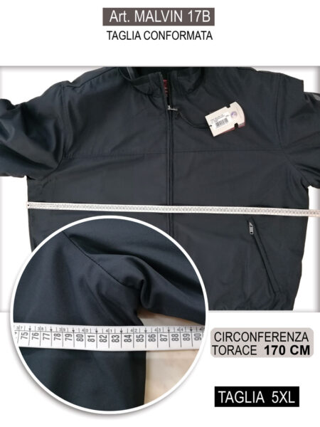 Giubbino Uomo Taglia Conformata Art  CONF MALVIN 17B Sea Barrier Taglia 5XL - immagine 3