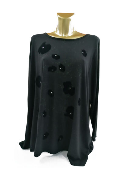 Maglia  donna  girocollo manica lunga in misto lana art. 6600 taglia UNICA, SEMPRE BELLA taglia Maxi