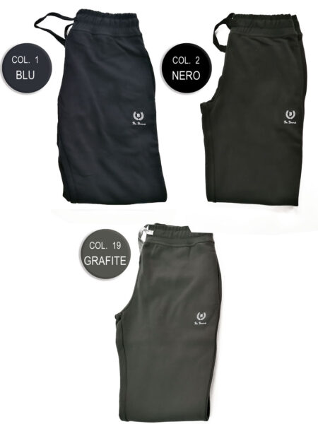 Pantaloni Tuta da ginnastica uomo taglie basic  Art. 9038, BE BOARD - DOUBLE WAVE - BASIC