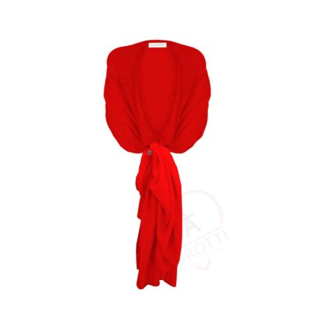 Rinascimento elegante stola sciarpa rossa