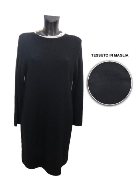 Abito in maglia 100% Lana Donna  Art. 4105, Carla Ferroni senza cuciture con trattamento antipeeling - immagine 2