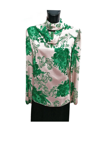 Casacca girocollo manica lunga con foulard attaccato Art. PP33RR05AA, RINASCIMENTO