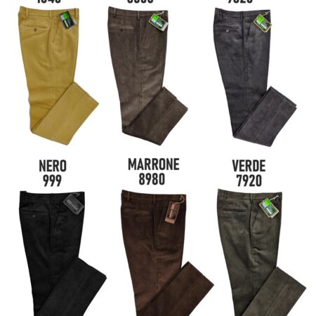 pantaloni a coste da uomo in velluto