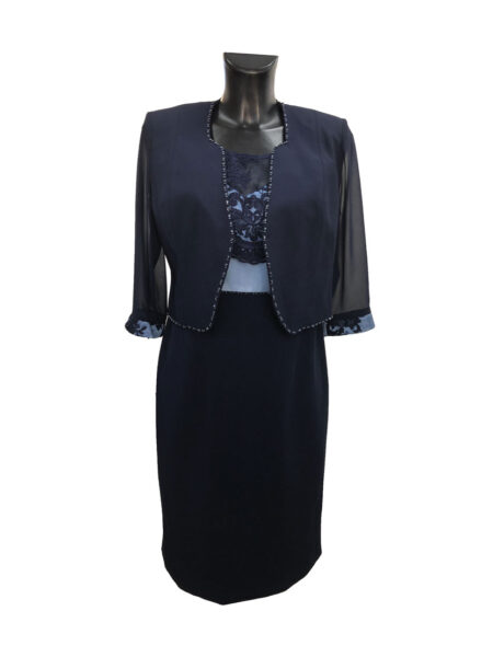 Completo Donna 2 pezzi Abito e bolero  Art. 1322, Antonio Capasso abito in pizzo