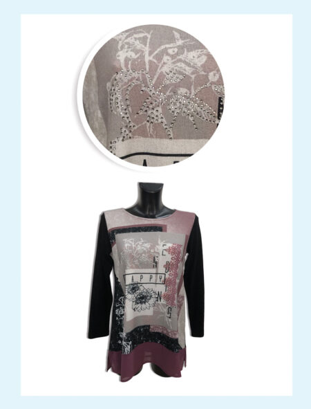 Maglia Girocollo Donna Art. Gabriella, ALLEGRA KOLL <i><span style="color: red;">ESAURITO</span></i> - immagine 2