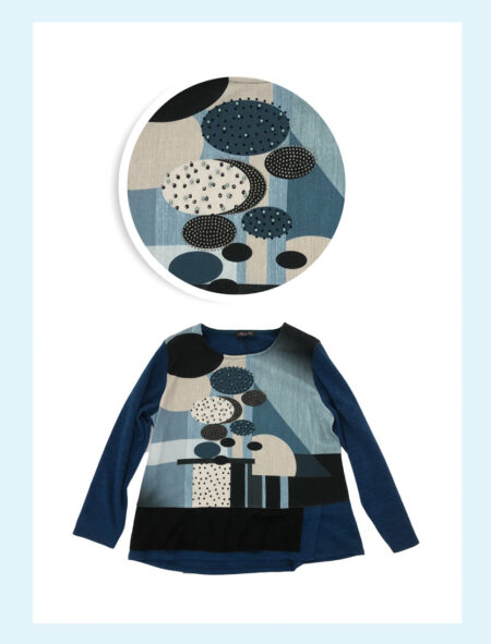 Maglia Girocollo Donna Art. Gabriella, ALLEGRA KOLL  taglia calibrata <i><span style="color: red;">ESAURITO</span></i> - immagine 2