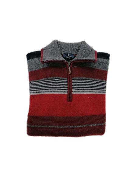 Maglione a collo alto con zip in lana BLUSALINA art. BS440/30Z Lanerossi <i><span style="color: red;">ESAURITO</span></i> - immagine 2