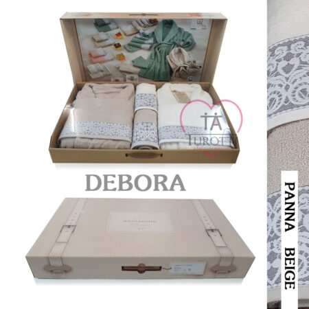Completo Bagno 8 pezzi spugna Debora per Lui e Lei vari colori Italian Bath - immagine 3