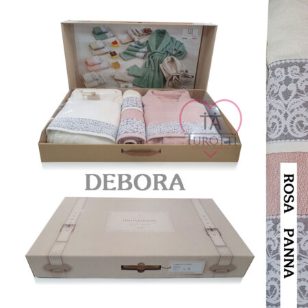 Completo Bagno 8 pezzi spugna Debora per Lui e Lei vari colori Italian Bath - immagine 4