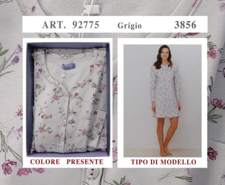 Camicia da notte serafino interlock LINCLALOR art. 92775