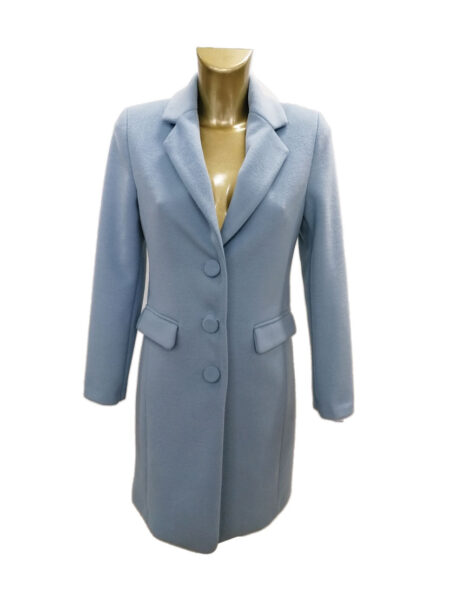 Cappotto elegante Donna  Art. Anemone - PRANI colore azzurro pastello <i><span style="color: red;">ESAURITO</span></i>