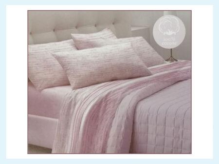 Completo lenzuola in flanella Matrimoniale 2 piazze, art. Carezza, Diadema variante rosa Articolo <i><span style="color: red;">ESAURITO</span></i>