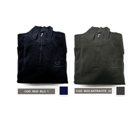 Felpa uomo cotone mezza zip art. 9035 Be Board