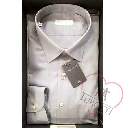 Camicia grigia da uomo Philo Vance Azzorre - immagine 6
