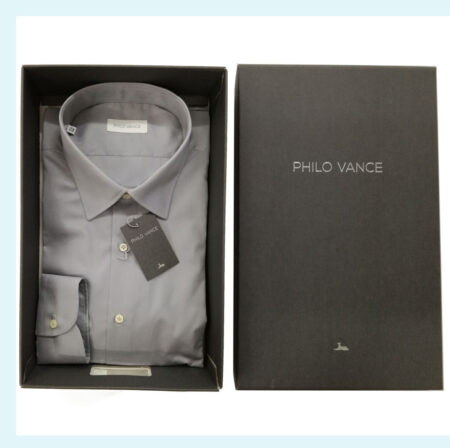 Camicia grigia da uomo Philo Vance Azzorre