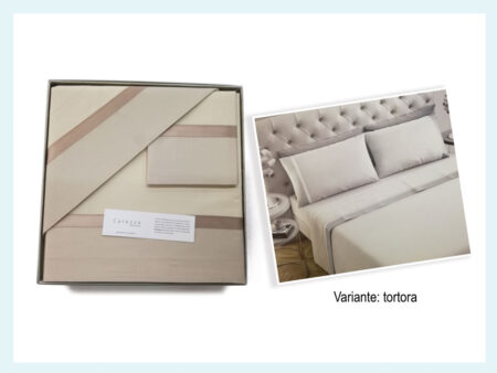 Completo lenzuola cotone  Matrimoniale 2 piazze art. Fanny, Carezze - immagine 4