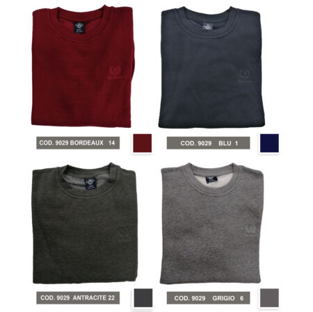 Felpa uomo cotone girocollo art. 9029 Be Board