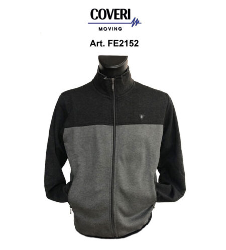 Felpa aperta zip uomo Coveri Moving FE2152