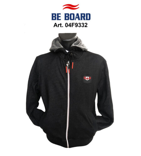 Felpa aperta zip uomo e cappuccio Be Board 04F9332