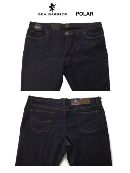 Jeans Uomo elasticizzati felpati Sea Barrier Art. Polar - immagine 2