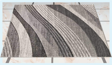 Tappeto 240 x 340 cm Onde, Intarsio Disegno 87101 colore C19414 - immagine 2