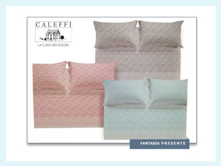 Caleffi completo lenzuola 2 piazze Rex pois blu - immagine 2