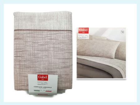 Completo Lenzuola  2 piazze matrimoniale in cotone Art. Meridiani Special Edition, Gabel <i><span style="color: red;">ESAURITO</span></i>