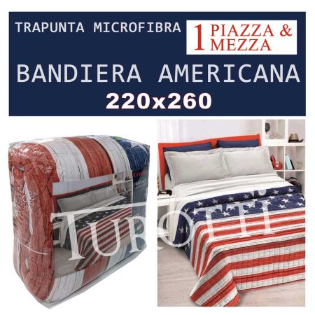 trapunta con bandiera americana