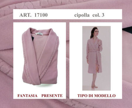 Vestaglia donna pile art. 17100 B&B Creazioni Donna var. cipolla <i><span style="color: red;">ESAURITO</span></i>