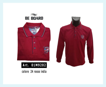 Polo uomo BE-BOARD  manica lunga  bottoni  Art. 01M9202 <i><span style="color: red;">ESAURITO</span></i>