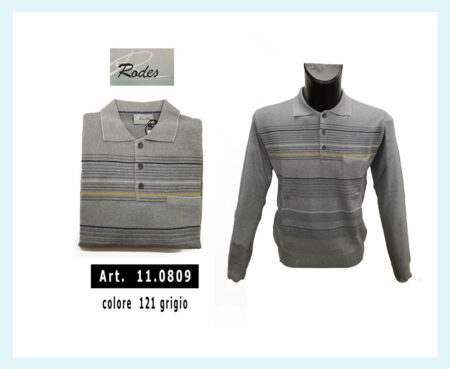 Polo uomo Rodes  manica lunga  bottoni  Art. 11.0809