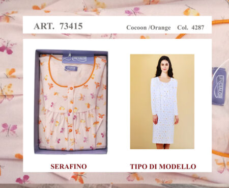 Camicia da notte serafino 73815 Linclalor  colore 4287