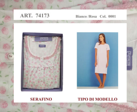 Camicia da notte serafino 74173 Linclalor  colore 0001