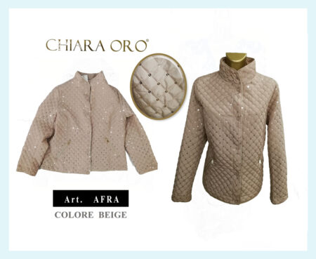 Giubbino Husky Donna art. Afra, Chiara Oro colore beige