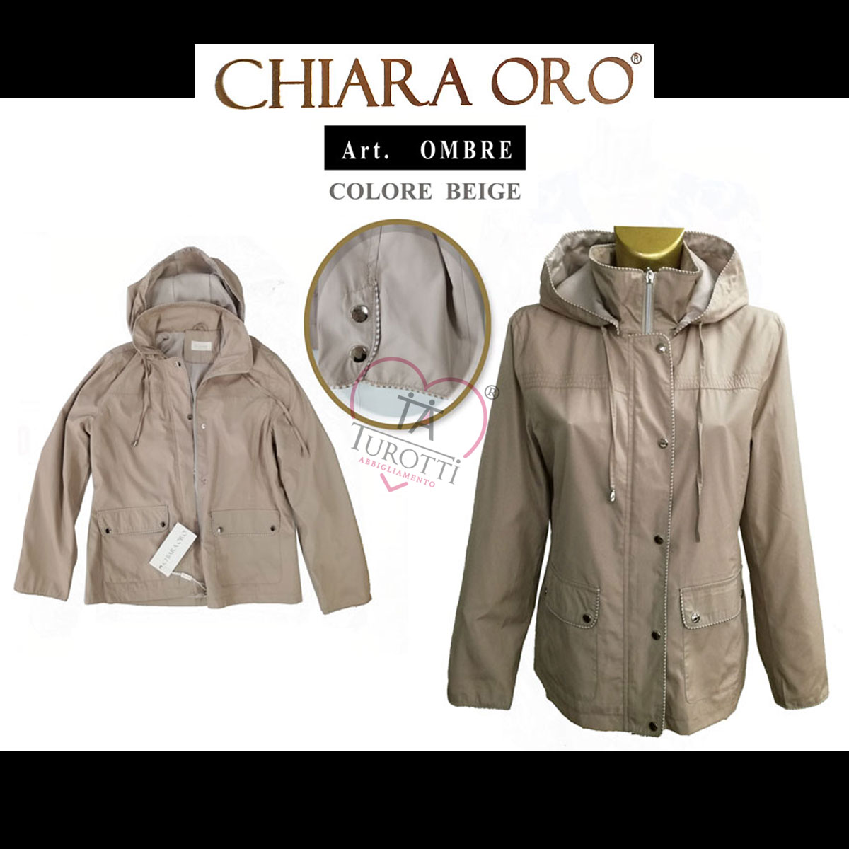 Giubbino Leggero Donna art. Ombre Turotti Abbigliamento