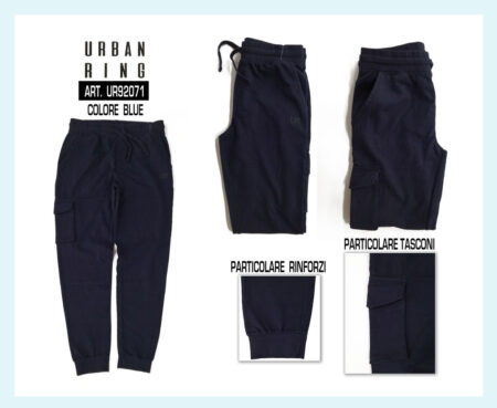 pantalone tuta uomo tasconi Urban Ring Art. UR92071 colore Blue