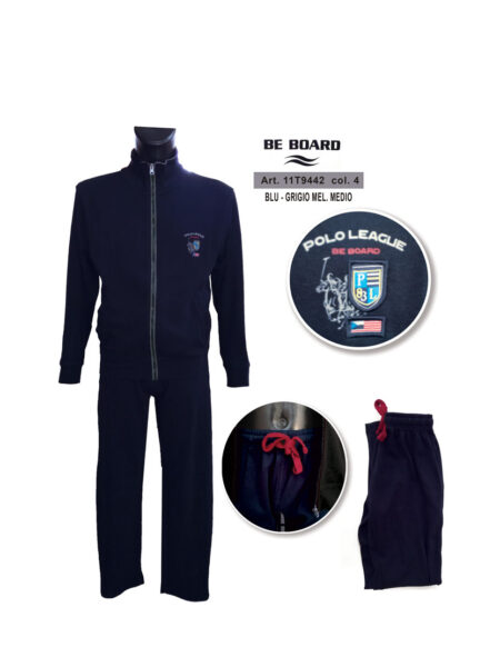 Tuta Sportiva Uomo zip giacca + pantalone  Art. 11T9442, Be-Board  col. 4