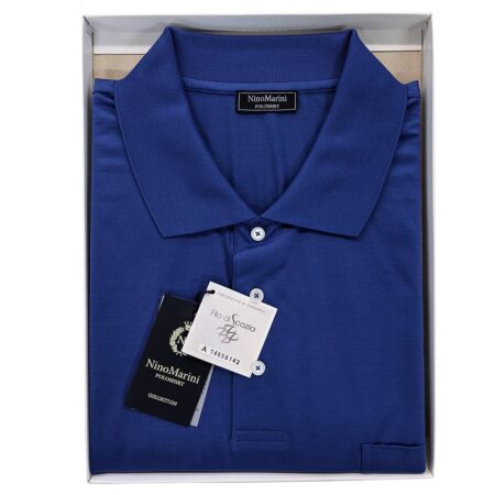 Polo oversize 5XL 6XL 7XL 8XL Nino Marini 82300 Big in Filo di Scozia - immagine 6