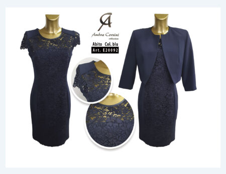 Completo Donna 2 pezzi  abito + bolero  Art.  E20092, Ambra Corsini <i><span style="color: red;">ESAURITO</span></i>