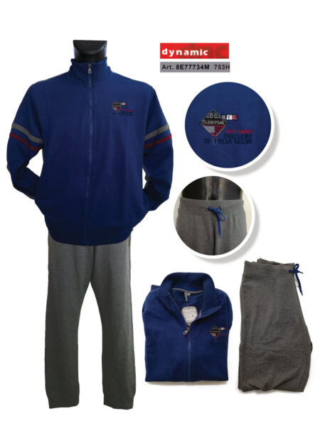 Tuta Sportiva Uomo zip giacca + pantalone  Art. 8E77734M, Dynamic Campagnolo