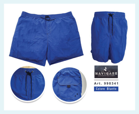 Boxer da bagno/ Boxer da  mare uomo Art. 998341 , NAVIGARE taglia maxi 100% poliestere
