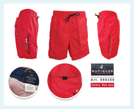 Boxer da bagno/ Boxer da  mare uomo Art. 998350 , NAVIGARE taglia maxi 100% poliestere