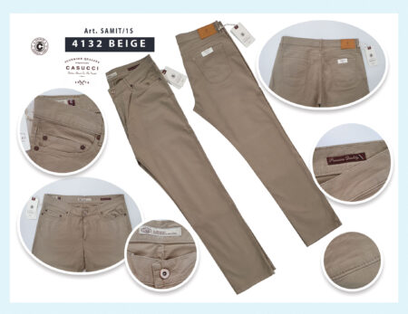 Jeans Uomo Casucci Regular Fit art. Samit 1/S 4132 var. beige