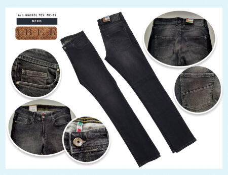 Jeans Uomo Maikol  Iber Regular Fit art. NC-05 nero