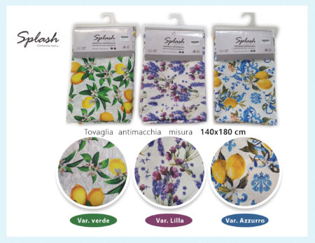 Tovaglia antimacchia Splash Lovely Home 140x180 varie fantasie