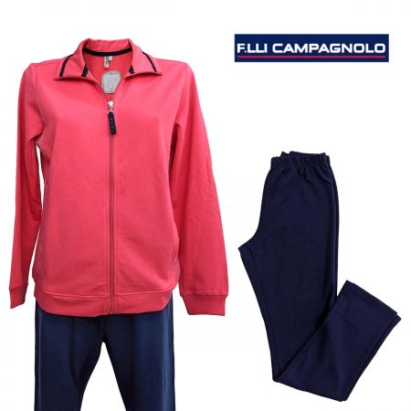 tuta da donna F.lli Campagnolo rosa e blu