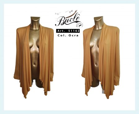 Cappa da donna mantella Art. S1162 Buclè colore ocra