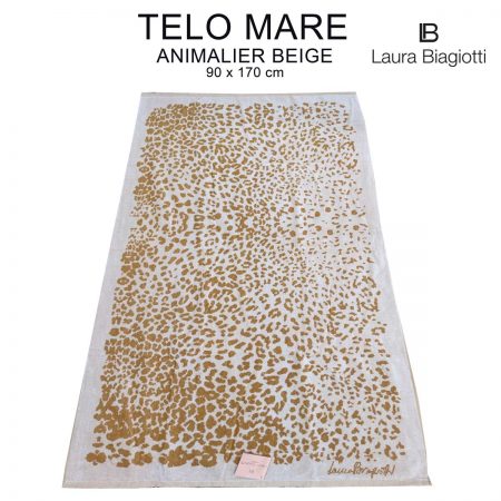 telo mare salviettone maculato Laura Biagiotti beige